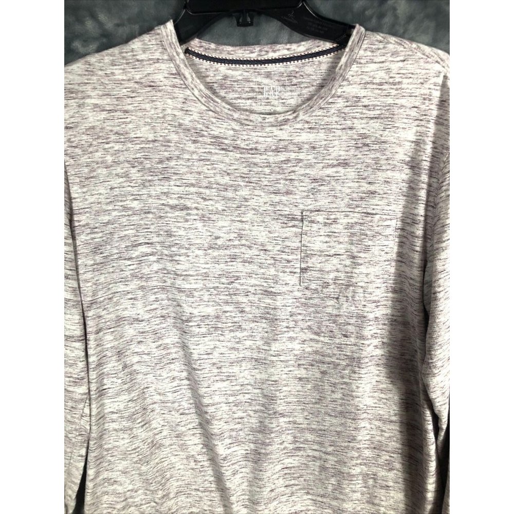 Gap Shirt Men’s Lived In Long Sleeve Soft Size Adult Medium Pocket Tee Pullover - Picture 3 of 6